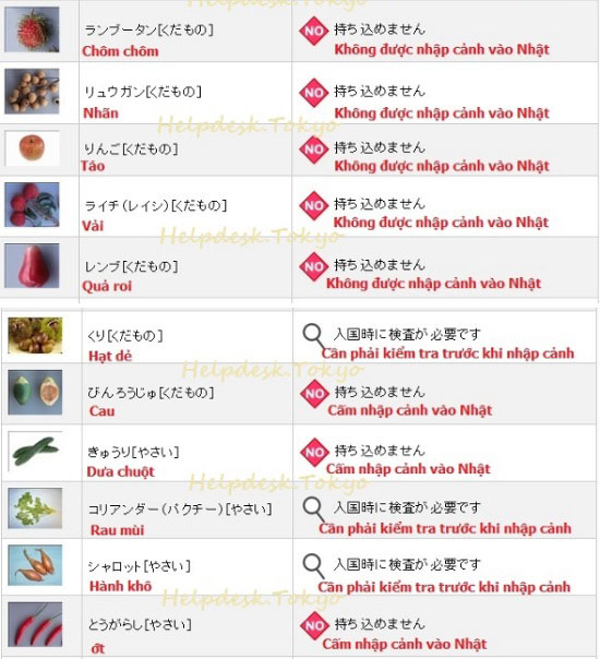 Gửi rau củ đi Nhật Bản giá rẻ, an toàn 