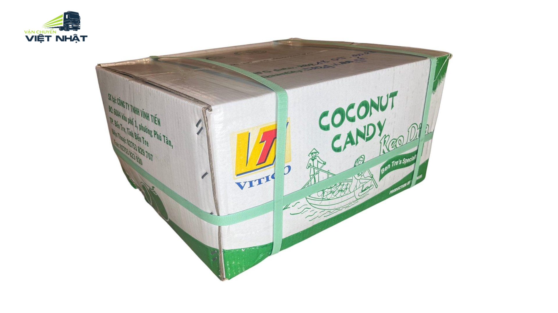 Cách đóng gói kẹo dừa gửi sang Nhật